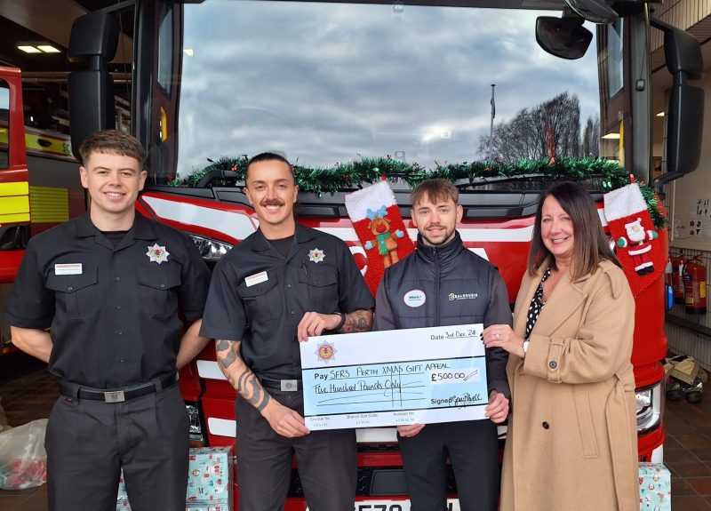 Balhousie Donates to Perth Community Fire Station