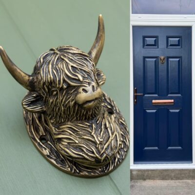 Brassbee Highland Cow Knocker